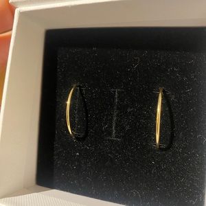 Mejuri large gold hoop earrings